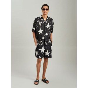 Palm Angels Night Sky Shorts Logo Star Print